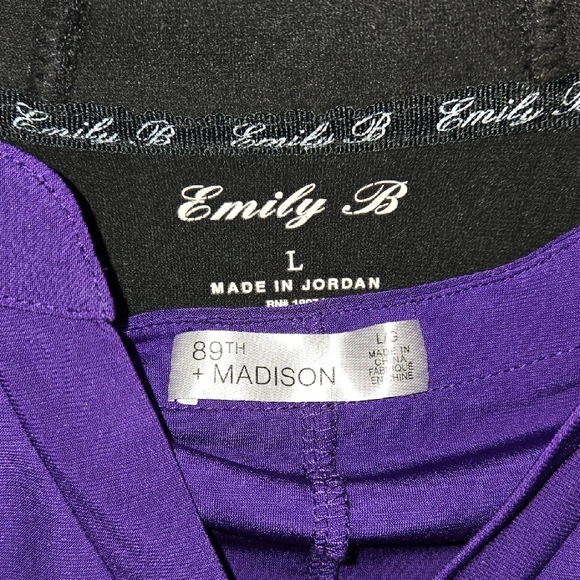 Soft Black Women's Hooded Jacket With Elegant Purple Shirt Included. - Picture 2 of 7